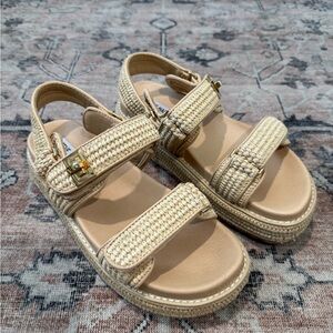 Steve Madden Bigmona Raffia Platform Sandal